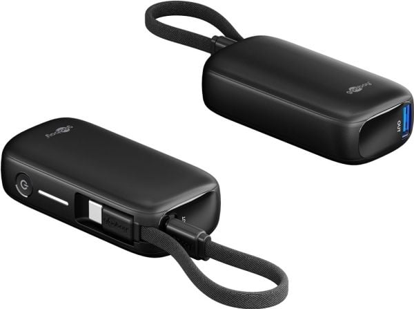 Goobay 76250, 5000 mAh, litiumpolymer (LiPo), Quick Charge 3.0, 15 W, Sort