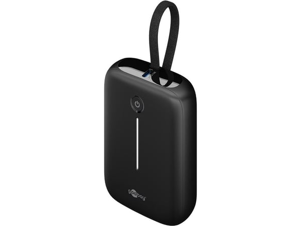 Goobay 76251, 10000 mAh, litiumpolymer (LiPo), Quick Charge 3.0, 15 W, Sort