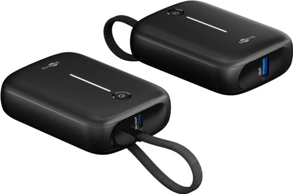 10 000 mAh:n tehopankki integroidulla USB-C™-kaapelilla