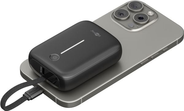 10 000 mAh:n tehopankki integroidulla USB-C™-kaapelilla