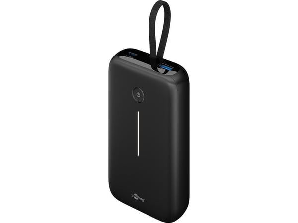Goobay 76252, 20000 mAh, litiumpolymer (LiPo), Quick Charge 3.0, 15 W, Sort