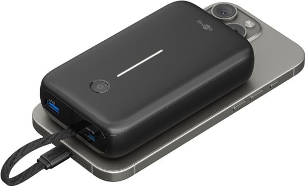 20 000 mAh:n tehopankki integroidulla USB-C™-kaapelilla