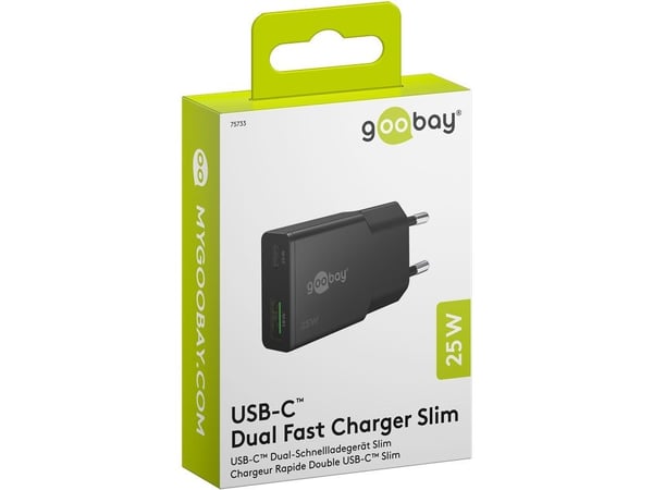 Goobay Dual, Sisätila, AC, 12 V, musta