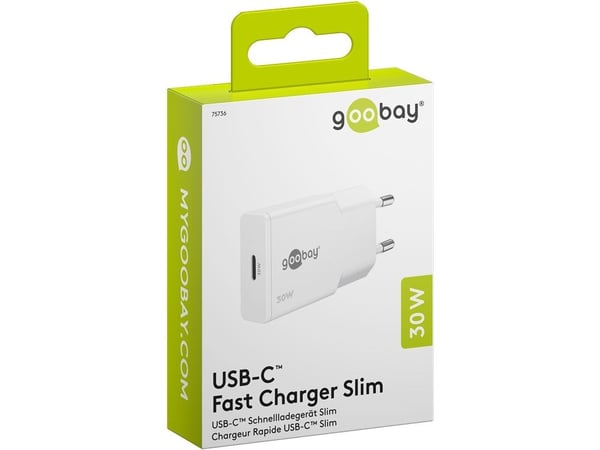Goobay Slim, Sisätila, AC, 20 V, Valkoinen