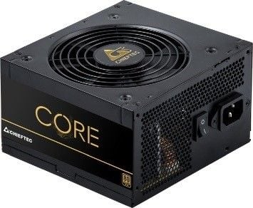 Chieftec Core Series BBS-600S - Strømforsyning (intern) - ATX12V 2.3/ EPS12V/ PS/2 - 80 PLUS Gold - AC 100-240 V - 600 watt - aktiv PFC