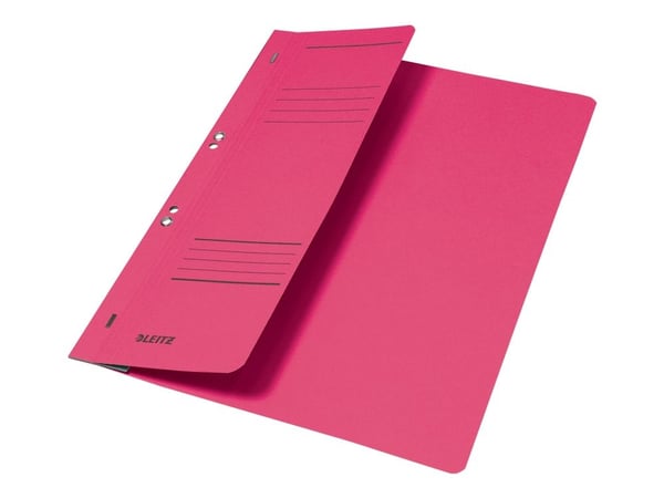 LEITZ maljestiftemaskin, DIN A4, manila papp, rød, kommersiell søm, 250 g/kvm, 1/2 frontdeksel (90 mm bredt) - 50 stykker (3740-00-25)