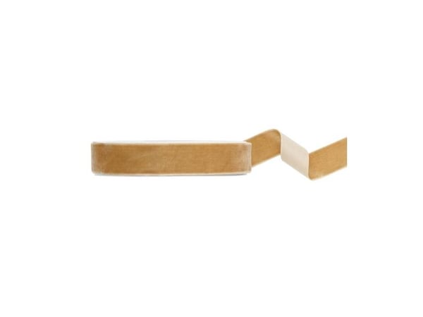Kold guld velourbånd, 25 mm
