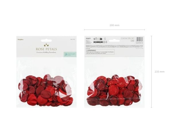 Röda rosenblad luxe