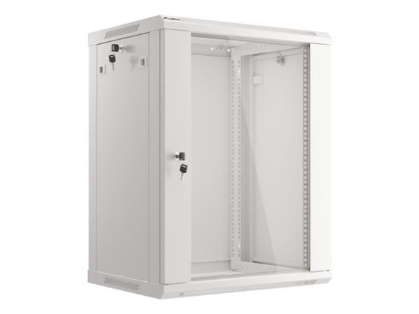 Lanberg - Rack skåp - väggmontering - grå, RAL 7035 - 15U - 19"