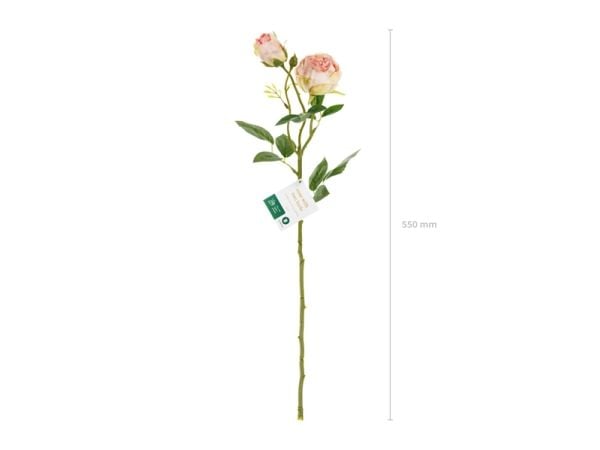 Lys rosa rose, 1 stk