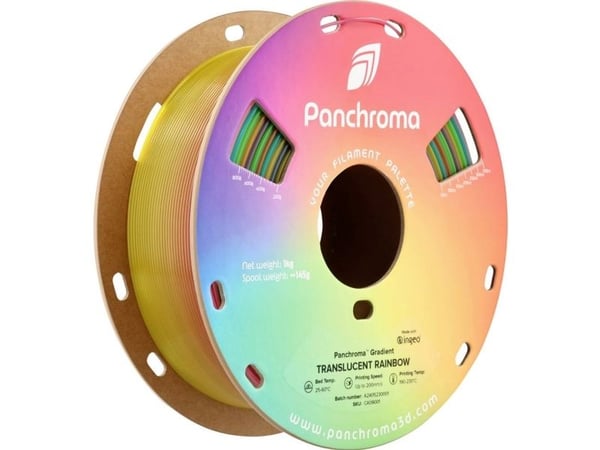Polymaker CA09001 Panchroma™ Gradient Translucent filament PLA flerl ga 1,75 mm 1000 g regnbue, transparent 1 stk Polymaker CA09001 Panchroma™ Gradient Translucent filament PLA flerl ga 1,75 mm 1000 g regnbue, transparent 1 stk