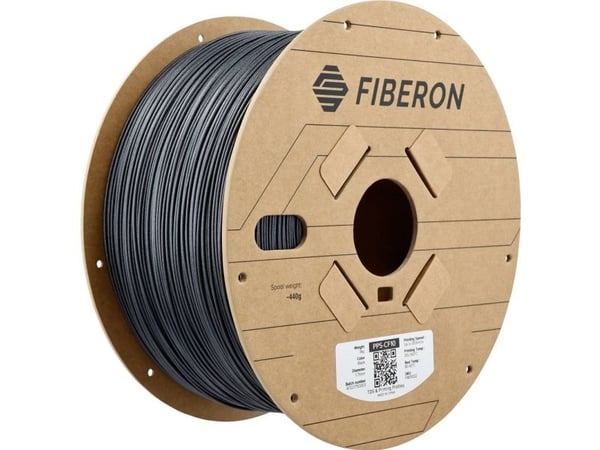 Polymaker FM01002 Fiberon™ PPS-CF10 filament, PPS-CF karbonfiberforsterket, kjemisk bestandig, varmebestandig, kul-/kuldefasthet, flammehemmende, h...