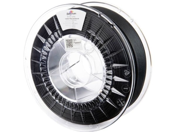Spectrum Filaments 80717 PCTG CF10 filament PCTG+CF karbonfiberforsterket matt 1,75 mm 1000 g svart