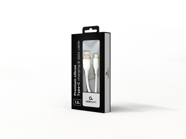 Cablexpert Premium - USB-kabel - USB (hann) til USB-C (hann) - USB 2.0 - 2.1 A - 1.5 m - formstøpt, data & lading - hvit
