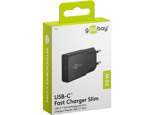 Goobay Slim, Sisätila, AC, 20 V, musta