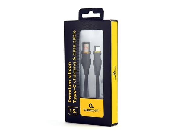 Cablexpert Premium - USB-kabel - USB (hann) til USB-C (hann) - USB 2.0 - 2.1 A - 1.5 m - formstøpt, data & lading - svart