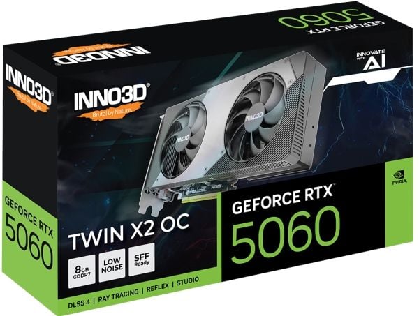 INNO3D GEFORCE RTX 5060 8 GB TWIN X2 OC GDDR7 3xDP 1xHDMI