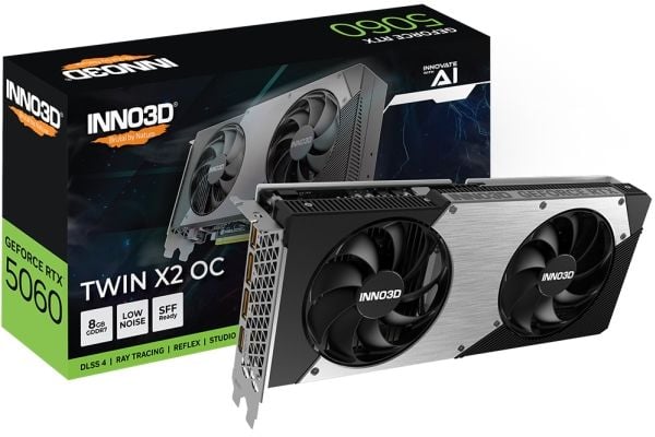 INNO3D GEFORCE RTX 5060 8 GB TWIN X2 OC GDDR7 3xDP 1xHDMI