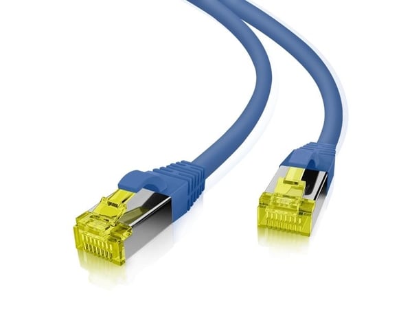 Helos 263760, 15 m, Cat6a, S/FTP (S-STP), RJ-45, RJ-45, Blå