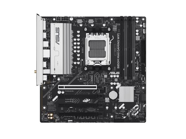 ASUS B850M MAX GAMING WIFI Bundkort - AMD B850 - AMD AM5 socket - DDR5 RAM - Micro-ATX