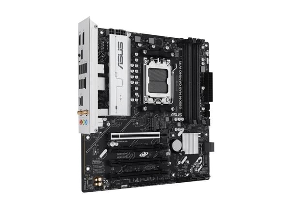 ASUS B850M MAX GAMING WIFI Bundkort - AMD B850 - AMD AM5 socket - DDR5 RAM - Micro-ATX
