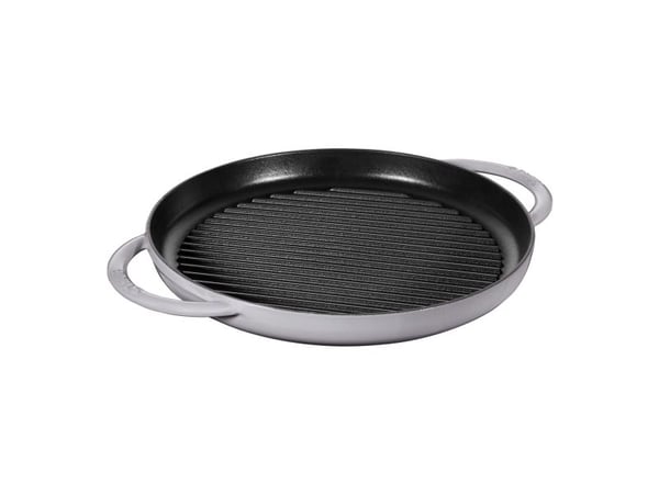 STAUB - Grillpanne - 30 cm - rund - grafittgrå