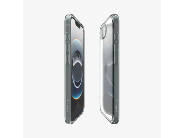 Spigen Ultra Hybrid, Suojus, Apple, iPhone 16e, 15,5 cm (6.1"), Harmaa, Läpinäkyvä