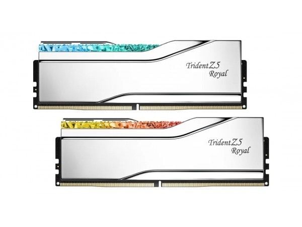 G.Skill Trident Z5 Royal F5-6000J2836G16GX2-TR5S, 32 GB, 2 x 16 GB, DDR5, 288-pin DIMM, Silver