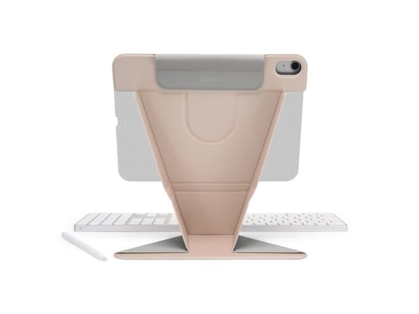 "Pipetto Origami No6-etui med stativ for iPad Air 11 (2024) / iPad Air 10.9 (2022/2020) - rosa metallic