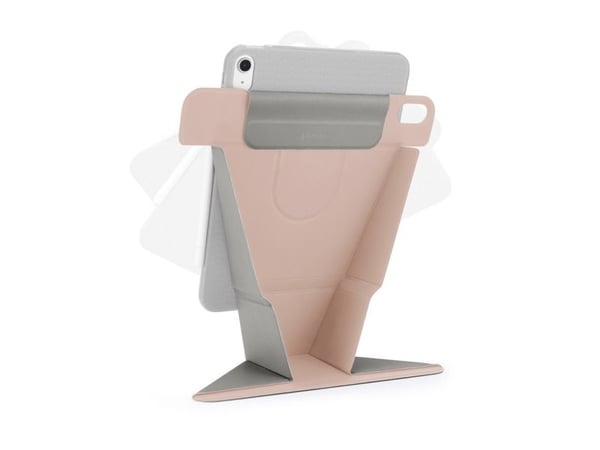 "Pipetto Origami No6-etui med stativ for iPad Air 11 (2024) / iPad Air 10.9 (2022/2020) - rosa metallic