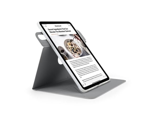 "Pipetto Origami No6-etui med stativ for iPad Air 11 (2024) / iPad Air 10.9 (2022/2020) - rosa metallic