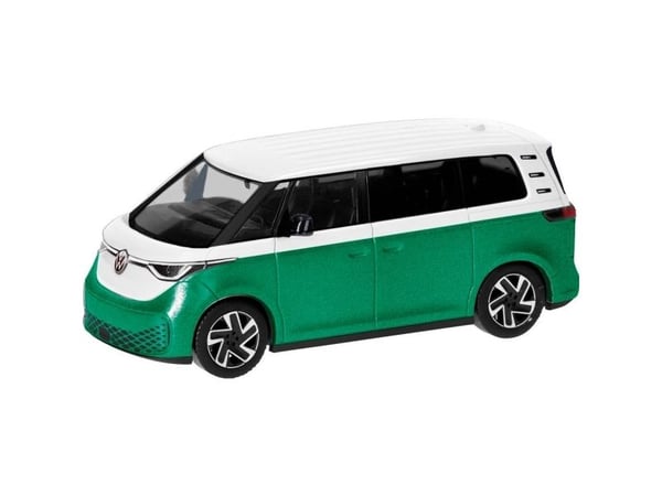 Herpa 431132 H0 Personbilmodell Volkswagen ID Buzz tofarget, Candy white/Bay Leaf Green metallic