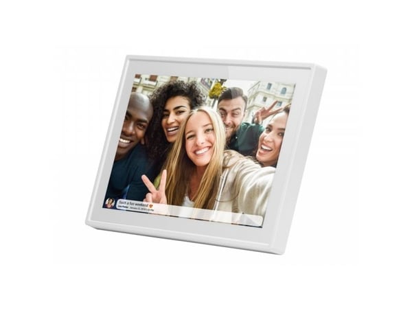 Braun Phototechnik DigiFrame 1019 WiFi hvitt digitalt fotokamera 25,7 cm 10,1 tommer EEK: C (A - G) 1280 x 800 piksler 16 GB Hvid