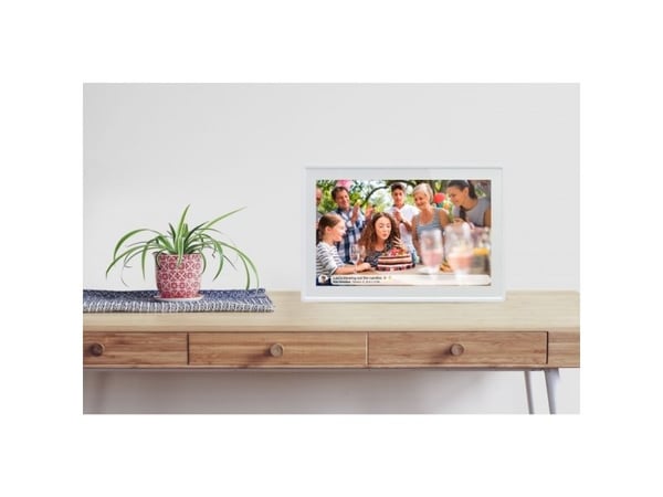 Braun Phototechnik DigiFrame 1019 WiFi hvitt digitalt fotokamera 25,7 cm 10,1 tommer EEK: C (A - G) 1280 x 800 piksler 16 GB Hvid