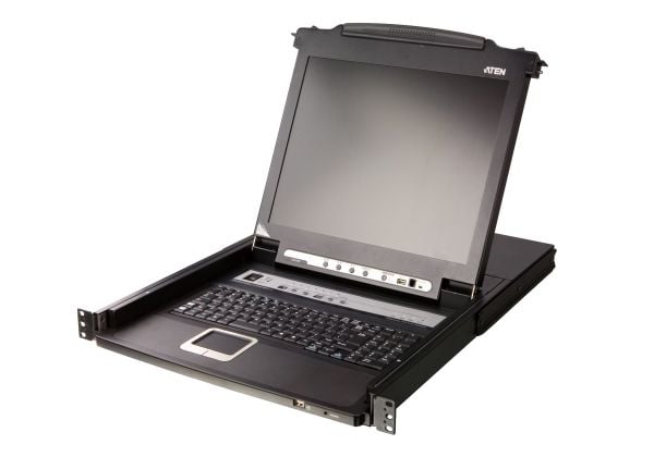 ATEN CL5708M LCD KVM-svitsj 43 cm, USB-PS/2, VGA, 8 porter, britisk layout