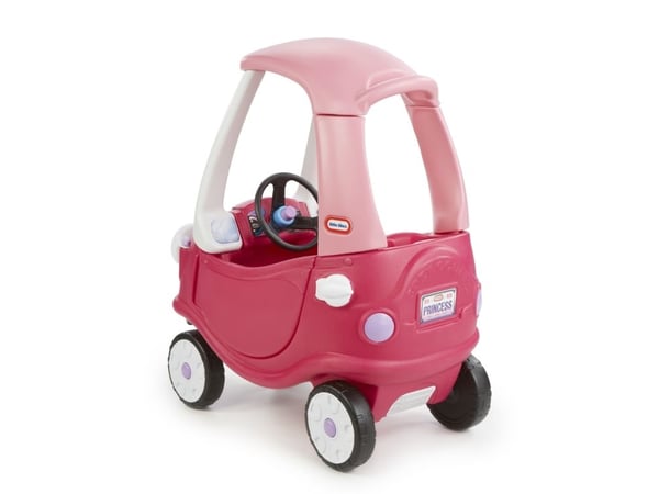 Little Tikes Cozy Coupe Princess, 1,5 år, 4 hjul, Plast, Sort, Rosa, Hvit