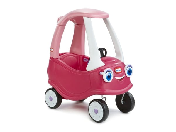 Little Tikes Cozy Coupe Princess, 1,5 år, 4 hjul, Plast, Sort, Rosa, Hvit
