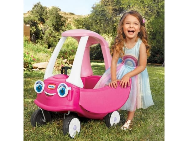 Little Tikes Cozy Coupe Princess, 1,5 år, 4 hjul, Plast, Sort, Rosa, Hvit