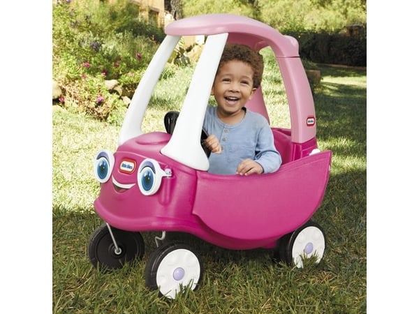 Little Tikes Cozy Coupe Princess, 1,5 år, 4 hjul, Plast, Sort, Rosa, Hvit