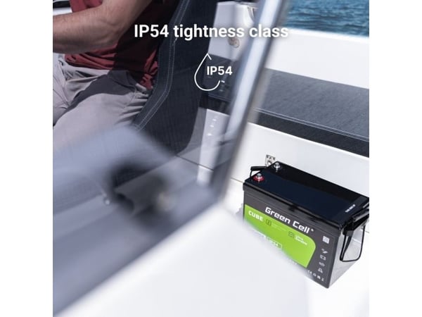 Green Cell CUBE LiFePO4 60Ah 12,8V 768Wh litiumjernfosfatbatteri for elektriske motorer, bobiler, heiser
