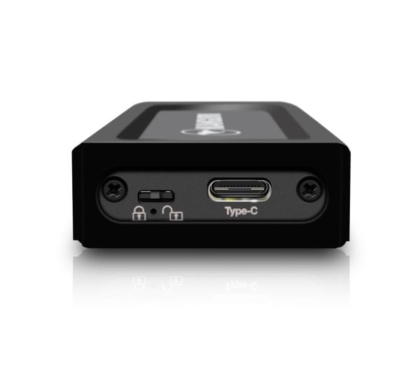 Kanguru UltraLock SuperSpeed+ USB-C M.2 NVMe SSD with Physical Write Protect Switch U3-NVMWP - SSD - 1 TB - ekstern (bærbar) - M.2 - USB 3.1 Gen 2 ...