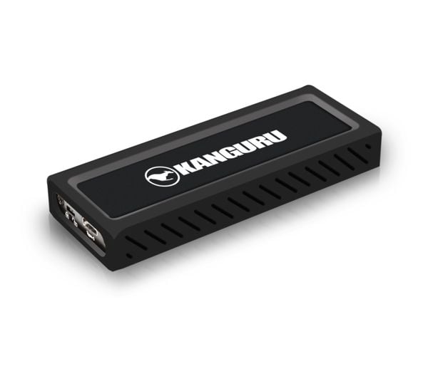 Kanguru UltraLock SuperSpeed+ USB-C M.2 NVMe SSD with Physical Write Protect Switch U3-NVMWP - SSD - 2 TB - ekstern (bærbar) - M.2 - USB 3.1 Gen 2 ...
