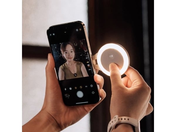 PGYTECH P-PG-012, Selfie-lys, Grå, Akrylonitril-butadien-styren (ABS), Polykarbonat (PC), Universell, 97 mm, 16,5 mm