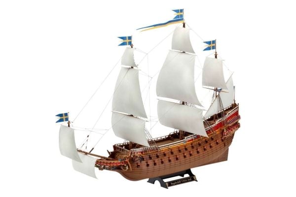 Revell Swedish Regal Ship VASA, Seilskutemodell, Monteringssett, 1:150, VASA, Plast, Over middels