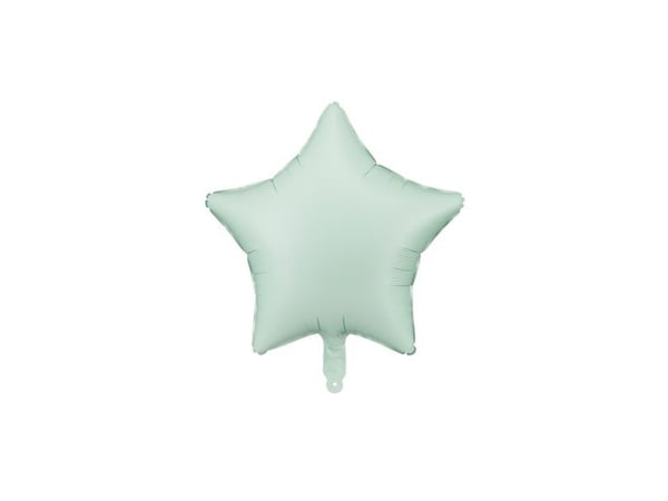 Mintgrön stjärnfolieballong 48 cm