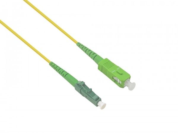 Helos LWL Simplex Patchkabel SC/APC-LC/APC G657 9/125µm OS2, 1,0m