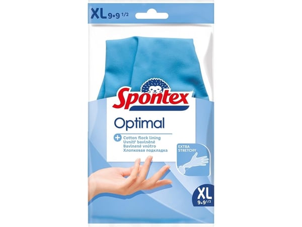Spontex LATEX GLOVES SPONTEX OPTIMAL XL (latex-hansker)