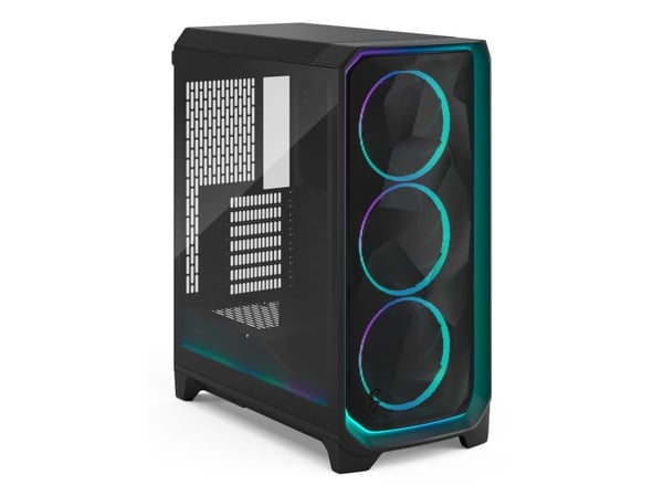 Fractal Design Meshify 3 Ambience Pro RGB - Tower - utvidet ATX (E-ATX) - ingen strømforsyning (ATX) - sort TG lys fargetone - USB/lyd