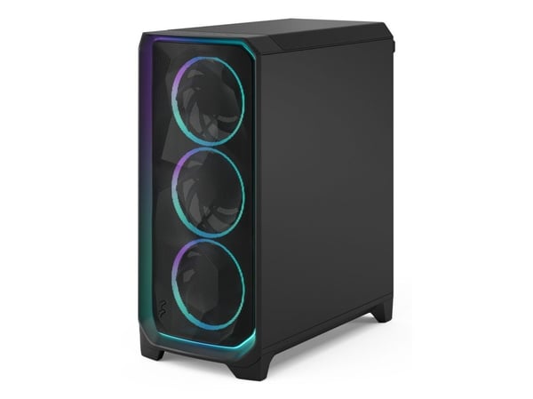 Fractal Design Meshify 3 Ambience Pro RGB - Tower - utvidet ATX (E-ATX) - ingen strømforsyning (ATX) - sort TG lys fargetone - USB/lyd
