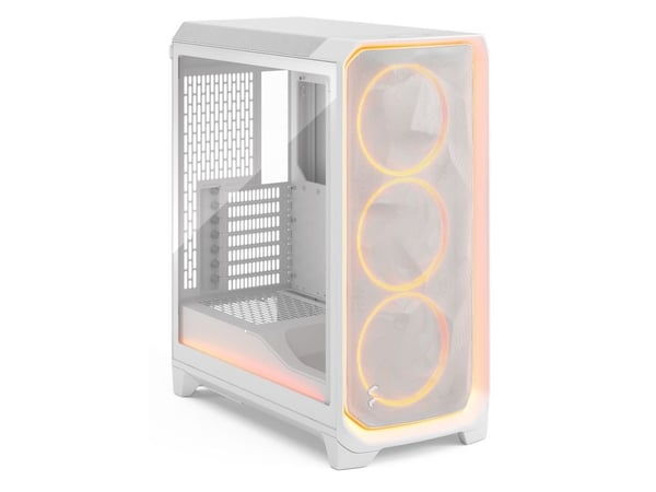 Fractal Design Meshify 3 Ambience Pro - Tower - utvidet ATX (E-ATX) - ingen strømforsyning (ATX) - hvit TG-klar fargetone - USB/lyd